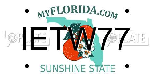 IETW77 Florida License Plate