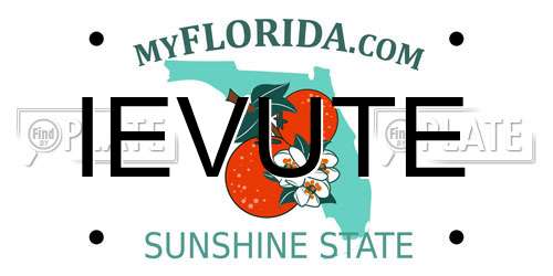 IEVUTE Florida License Plate