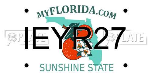 IEYR27 Florida License Plate