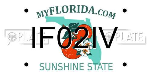 IF02IV Florida License Plate