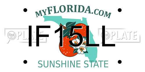 IF15LL Florida License Plate