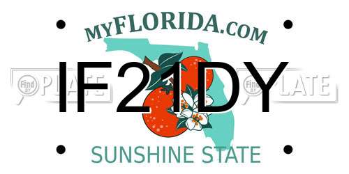IF21DY Florida License Plate