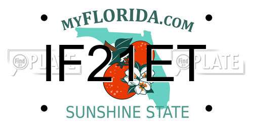 IF21ET Florida License Plate