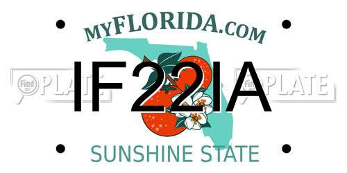 IF22IA Florida License Plate