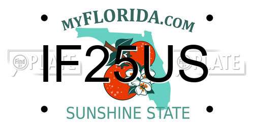 IF25US Florida License Plate