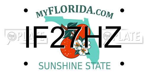 IF27HZ Florida License Plate