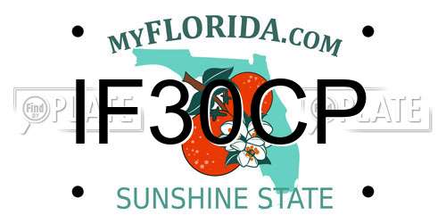 IF30CP Florida License Plate