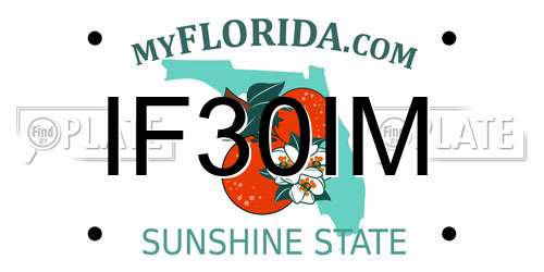 IF30IM Florida License Plate