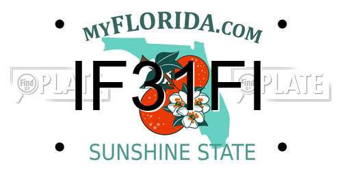 IF31FI Florida License Plate