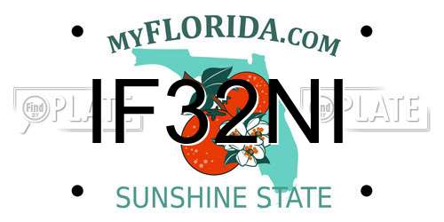 IF32NI Florida License Plate