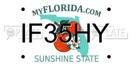 IF35HY Florida License Plate