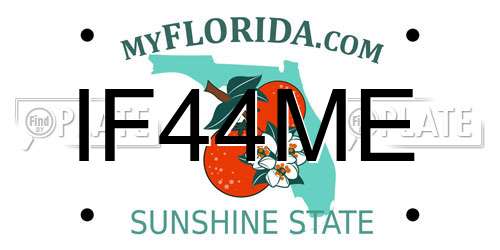 IF44ME Florida License Plate