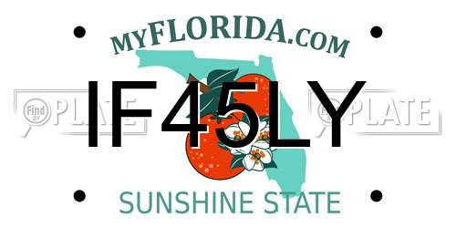 IF45LY Florida License Plate