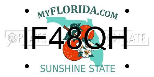 IF48QH Florida License Plate