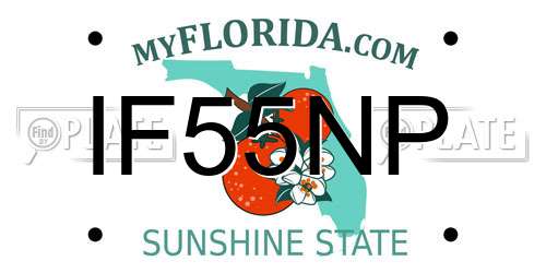 IF55NP Florida License Plate