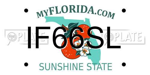IF66SL Florida License Plate