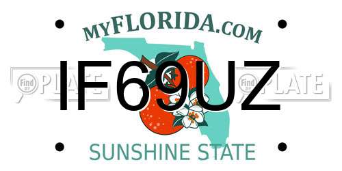IF69UZ Florida License Plate