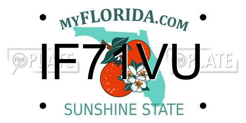 IF71VU Florida License Plate