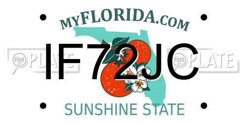 IF72JC Florida License Plate