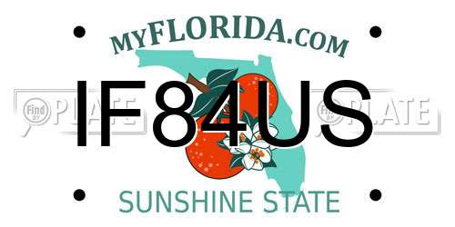 IF84US Florida License Plate