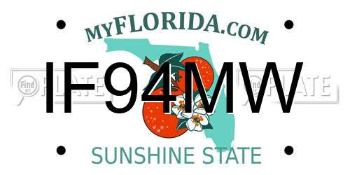 IF94MW Florida License Plate