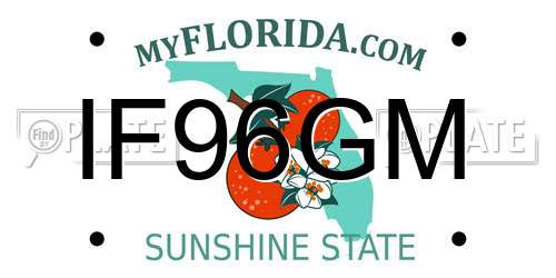 IF96GM Florida License Plate