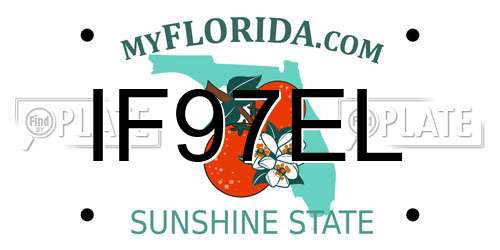 IF97EL Florida License Plate