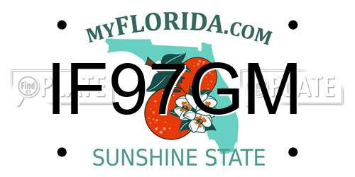 IF97GM Florida License Plate