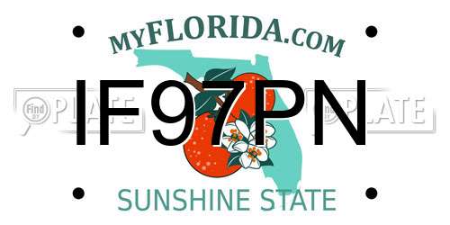 IF97PN Florida License Plate