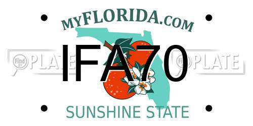 IFA70 Florida License Plate
