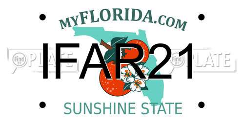 IFAR21 Florida License Plate