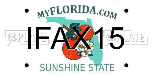 IFAX15 Florida License Plate