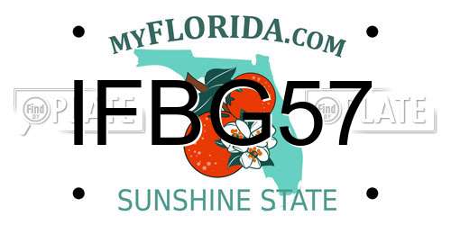IFBG57 Florida License Plate