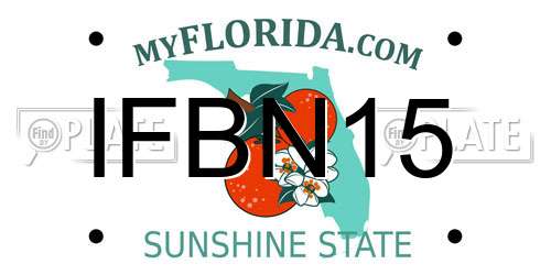 IFBN15 Florida License Plate