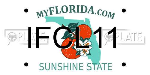 IFCL11 Florida License Plate