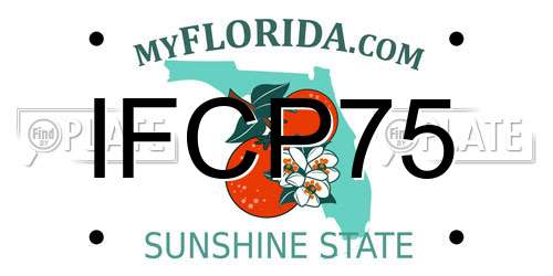 IFCP75 Florida License Plate