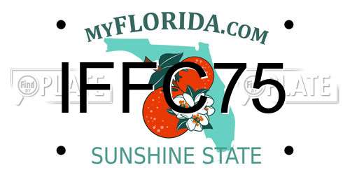 IFFC75 Florida License Plate