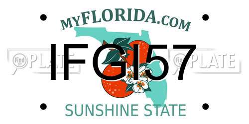 IFGI57 Florida License Plate