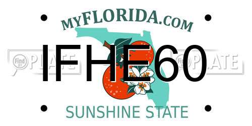 IFHE60 Florida License Plate