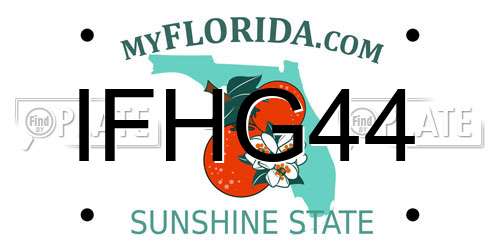IFHG44 Florida License Plate
