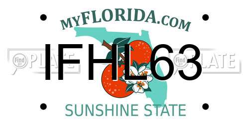 IFHL63 Florida License Plate