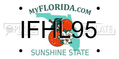 IFHL95 Florida License Plate