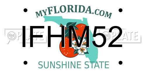 IFHM52 Florida License Plate