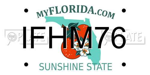 IFHM76 Florida License Plate