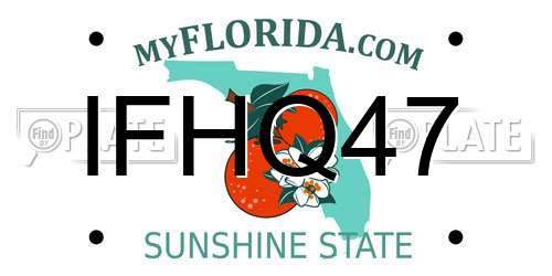 IFHQ47 Florida License Plate