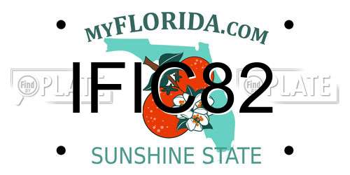 IFIC82 Florida License Plate