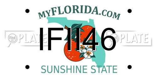 IFII46 Florida License Plate