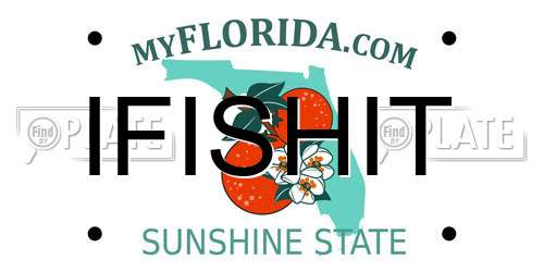IFISHIT Florida License Plate