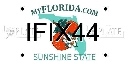 IFIX44 Florida License Plate