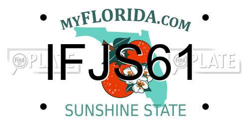IFJS61 Florida License Plate